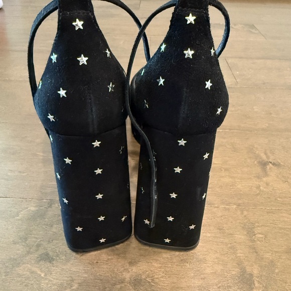 Larroude Black Starry Ari Pump Platform Heels - Picture 4 of 6